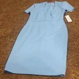 Calvin Klein Blue A-line Dress Sz 6  NWT